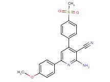 2-amino-6-(4-methoxyphenyl)-4-[4-(methylsulfonyl)phenyl]nicotinonitrile