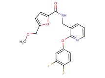 N-{[2-(3,4-difluorophenoxy)-3-pyridinyl]methyl}-5-(methoxymethyl)-2-furamide