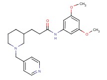 N-(3,5-dimethoxyphenyl)-3-[1-(4-pyridinylmethyl)-3-piperidinyl]propanamide