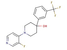 1-(3-fluoro-4-pyridinyl)-4-[3-(trifluoromethyl)phenyl]-4-piperidinol