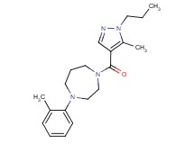 1-(2-methylphenyl)-4-[(5-methyl-1-propyl-1H-pyrazol-4-yl)carbonyl]-1,4-diazepane
