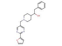 1-(1-{[2-(2-furyl)-5-pyrimidinyl]methyl}-4-piperidinyl)-2-phenylethanol