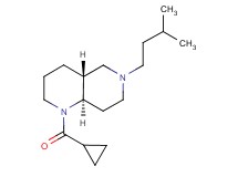 (4aR*,8aR*)-1-(cyclopropylcarbonyl)-6-(3-methylbutyl)decahydro-1,6-naphthyridine