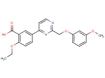2-ethoxy-5-{2-[(3-methoxyphenoxy)methyl]pyrimidin-4-yl}benzoic acid