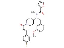 N-[1-{1-[(2E)-3-(4-fluorophenyl)-2-propenoyl]-4-piperidinyl}-2-(3-methoxyphenyl)ethyl]-N-methyl-2-furamide