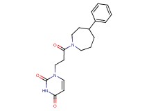 1-[3-oxo-3-(4-phenylazepan-1-yl)propyl]pyrimidine-2,4(1H,3H)-dione