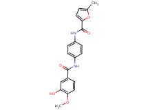 N-{4-[(3-hydroxy-4-methoxybenzoyl)amino]phenyl}-5-methyl-2-furamide