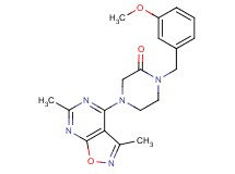 4-(3,6-dimethylisoxazolo[5,4-d]pyrimidin-4-yl)-1-(3-methoxybenzyl)-2-piperazinone