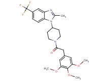 2-methyl-5-(trifluoromethyl)-1-{1-[(3,4,5-trimethoxyphenyl)acetyl]-4-piperidinyl}-1H-benzimidazole