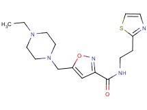5-[(4-ethylpiperazin-1-yl)methyl]-N-[2-(1,3-thiazol-2-yl)ethyl]isoxazole-3-carboxamide