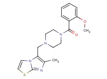 5-{[4-(2-methoxybenzoyl)-1-piperazinyl]methyl}-6-methylimidazo[2,1-b][1,3]thiazole