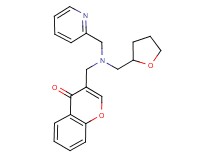 3-{[(pyridin-2-ylmethyl)(tetrahydrofuran-2-ylmethyl)amino]methyl}-4H-chromen-4-one
