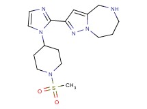 2-{1-[1-(methylsulfonyl)-4-piperidinyl]-1H-imidazol-2-yl}-5,6,7,8-tetrahydro-4H-pyrazolo[1,5-a][1,4]diazepine dihydrochloride