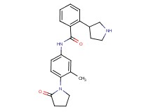 N-[3-methyl-4-(2-oxo-1-pyrrolidinyl)phenyl]-2-(3-pyrrolidinyl)benzamide