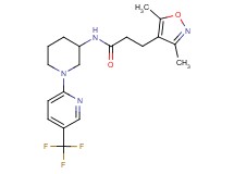 3-(3,5-dimethyl-4-isoxazolyl)-N-{1-[5-(trifluoromethyl)-2-pyridinyl]-3-piperidinyl}propanamide