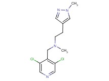 N-[(3,5-dichloropyridin-4-yl)methyl]-N-methyl-2-(1-methyl-1H-pyrazol-4-yl)ethanamine