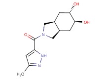 (3aR*,5S*,6S*,7aS*)-2-[(3-methyl-1H-pyrazol-5-yl)carbonyl]octahydro-1H-isoindole-5,6-diol