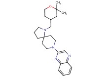 2-{1-[(2,2-dimethyltetrahydro-2H-pyran-4-yl)methyl]-1,8-diazaspiro[4.5]dec-8-yl}quinoxaline