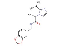 N-(1,3-benzodioxol-5-ylmethyl)-2-(2-isopropyl-1H-imidazol-1-yl)propanamide
