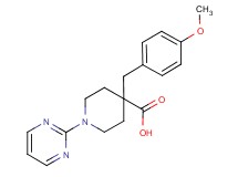 4-(4-methoxybenzyl)-1-pyrimidin-2-ylpiperidine-4-carboxylic acid