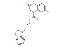 N-[3-(2,3-dihydro-1H-indol-1-yl)propyl]-6-fluoro-2-oxo-1,2,3,4-tetrahydroquinoline-4-carboxamide