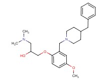 1-{2-[(4-benzyl-1-piperidinyl)methyl]-4-methoxyphenoxy}-3-(dimethylamino)-2-propanol