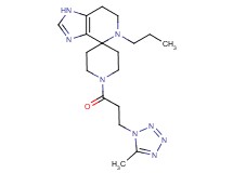 1'-[3-(5-methyl-1H-tetrazol-1-yl)propanoyl]-5-propyl-1,5,6,7-tetrahydrospiro[imidazo[4,5-c]pyridine-4,4'-piperidine]