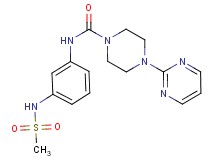 N-{3-[(methylsulfonyl)amino]phenyl}-4-pyrimidin-2-ylpiperazine-1-carboxamide