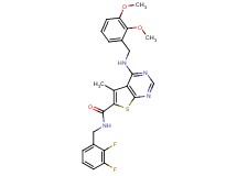 N-(2,3-difluorobenzyl)-4-[(2,3-dimethoxybenzyl)amino]-5-methylthieno[2,3-d]pyrimidine-6-carboxamide