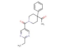 1-{1-[(2-ethyl-5-pyrimidinyl)carbonyl]-4-phenyl-4-piperidinyl}ethanone