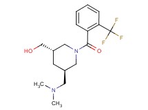 {(3S*,5R*)-5-[(dimethylamino)methyl]-1-[2-(trifluoromethyl)benzoyl]piperidin-3-yl}methanol