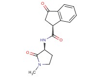 N-(1-methyl-2-oxo-3-pyrrolidinyl)-3-oxo-1-indanecarboxamide