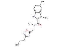 N,3,5-trimethyl-N-[(3-propyl-1,2,4-oxadiazol-5-yl)methyl]-1H-indole-2-carboxamide