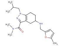 1-isobutyl-N,N-dimethyl-5-{[(5-methyl-2-furyl)methyl]amino}-4,5,6,7-tetrahydro-1H-indazole-3-carboxamide