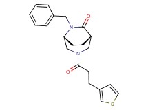 (1S*,5R*)-6-benzyl-3-[3-(3-thienyl)propanoyl]-3,6-diazabicyclo[3.2.2]nonan-7-one