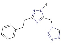 1-{[3-(2-phenylethyl)-1H-1,2,4-triazol-5-yl]methyl}-1H-tetrazole