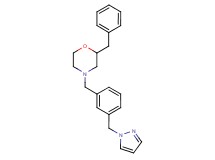 2-benzyl-4-[3-(1H-pyrazol-1-ylmethyl)benzyl]morpholine