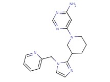6-{3-[1-(2-pyridinylmethyl)-1H-imidazol-2-yl]-1-piperidinyl}-4-pyrimidinamine