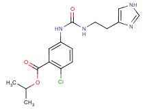 isopropyl 2-chloro-5-[({[2-(1H-imidazol-4-yl)ethyl]amino}carbonyl)amino]benzoate