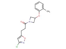 3-chloro-5-{3-[3-(2-methylphenoxy)-1-azetidinyl]-3-oxopropyl}isoxazole