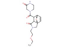 (3aR*,6S*)-2-(2-ethoxyethyl)-7-[(3-oxopiperazin-1-yl)carbonyl]-2,3,7,7a-tetrahydro-3a,6-epoxyisoindol-1(6H)-one
