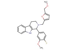 1-(4-fluoro-3-methoxyphenyl)-2-{[5-(methoxymethyl)-2-furyl]methyl}-2,3,4,9-tetrahydro-1H-beta-carboline