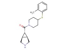 rel-(1R,5S,6r)-6-({4-[(2-methylphenyl)thio]-1-piperidinyl}carbonyl)-3-azabicyclo[3.1.0]hexane hydrochloride