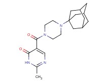 5-{[4-(1-adamantyl)-1-piperazinyl]carbonyl}-2-methyl-4(3H)-pyrimidinone