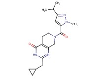 2-(cyclopropylmethyl)-7-[(3-isopropyl-1-methyl-1H-pyrazol-5-yl)carbonyl]-5,6,7,8-tetrahydropyrido[3,4-d]pyrimidin-4(3H)-one