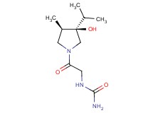 N-{2-[(3R*,4R*)-3-hydroxy-3-isopropyl-4-methyl-1-pyrrolidinyl]-2-oxoethyl}urea