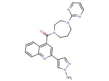 2-(1-methyl-1H-pyrazol-4-yl)-4-[(4-pyrimidin-2-yl-1,4-diazepan-1-yl)carbonyl]quinoline