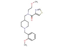 N-{[1-(2-methoxybenzyl)-4-piperidinyl]methyl}-N-(2-methoxyethyl)-1,3-thiazole-4-carboxamide