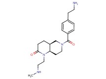 (4aS*,8aR*)-6-[4-(2-aminoethyl)benzoyl]-1-[2-(methylamino)ethyl]octahydro-1,6-naphthyridin-2(1H)-one