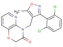 4-{[3-(2,6-dichlorophenyl)-5-methylisoxazol-4-yl]methyl}-2H-pyrido[3,2-b][1,4]oxazin-3(4H)-one